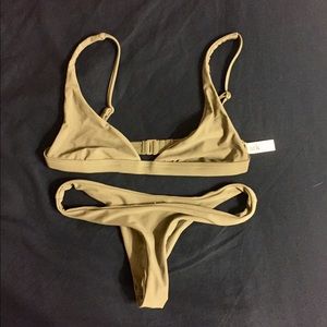 Grey triangle bikini